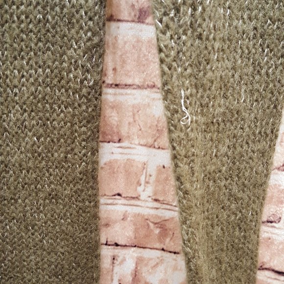 BB Dakota Pullover Sweater Brown Textured Long Sleeve Hi-Low Size Small - Picture 9 of 12